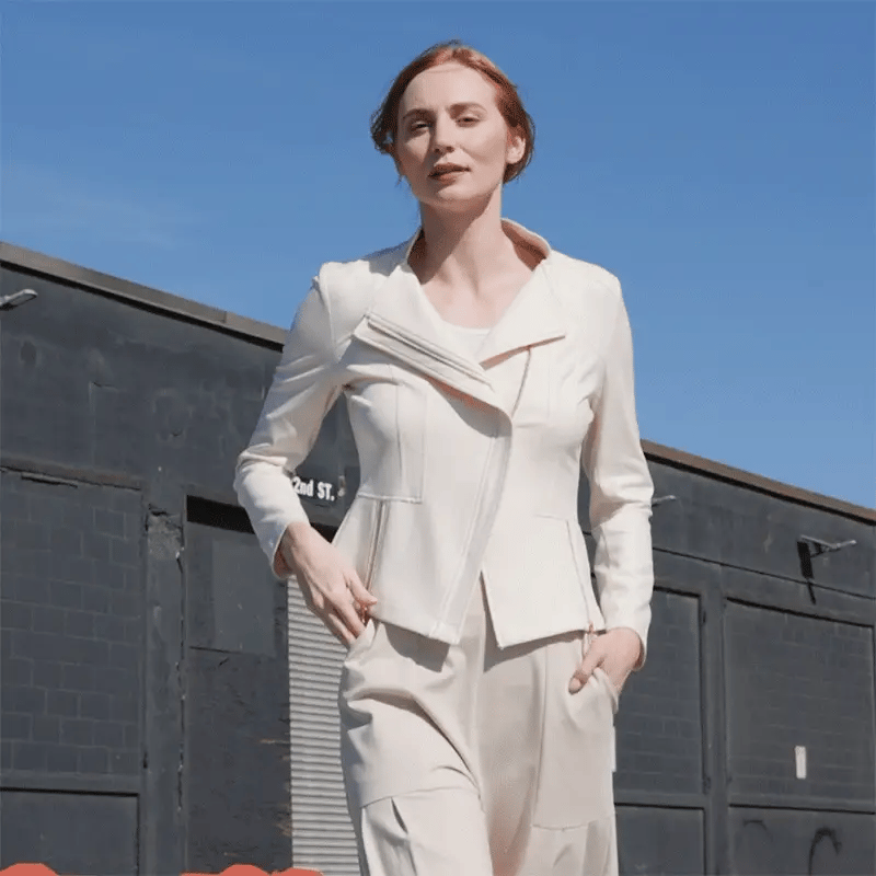 Liquid Leather Jacket | Ivory – MYRILLA