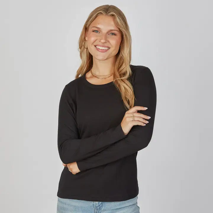Long Sleeve Crew | Black