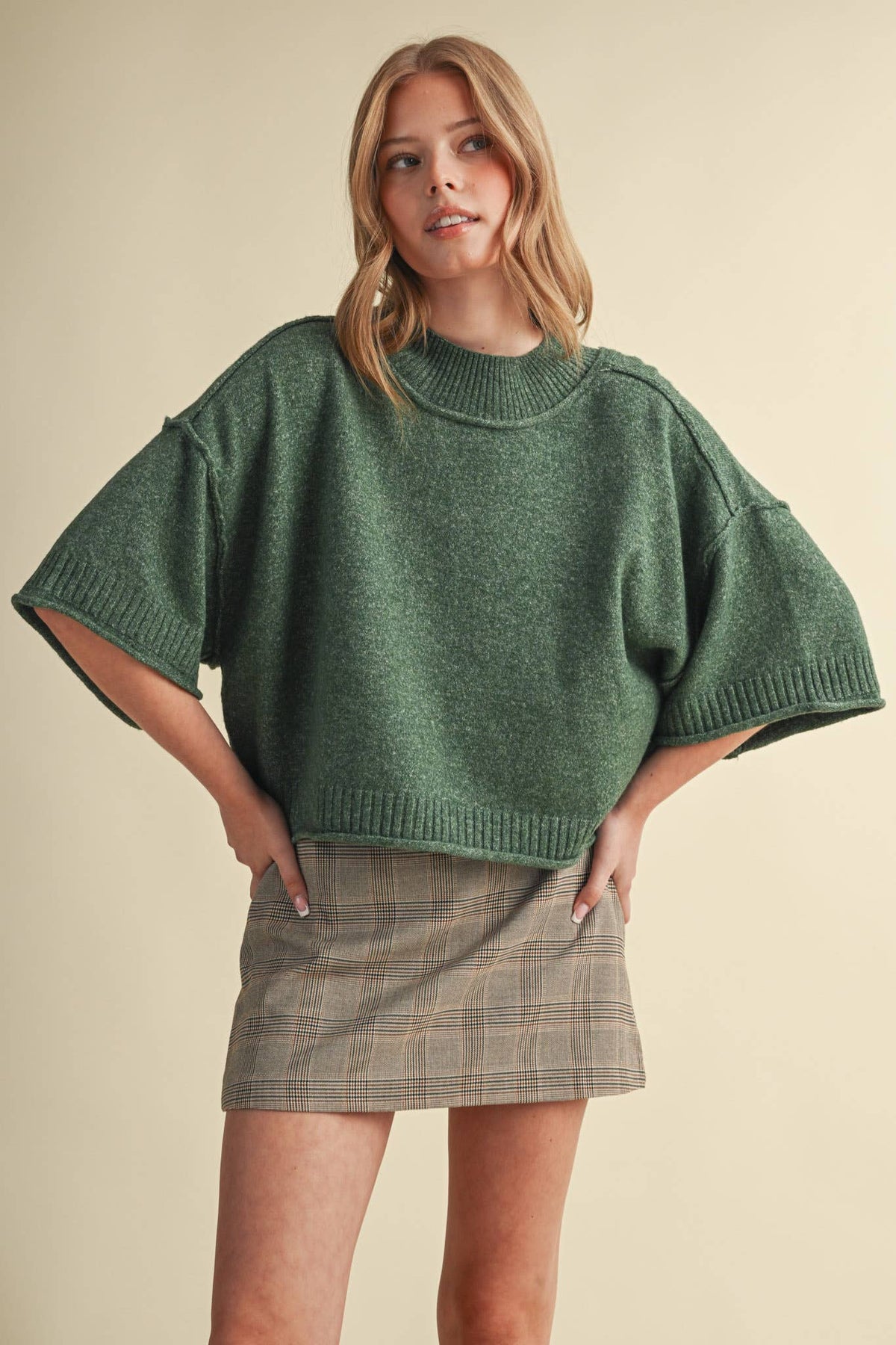 & Mercie Purple Sweater