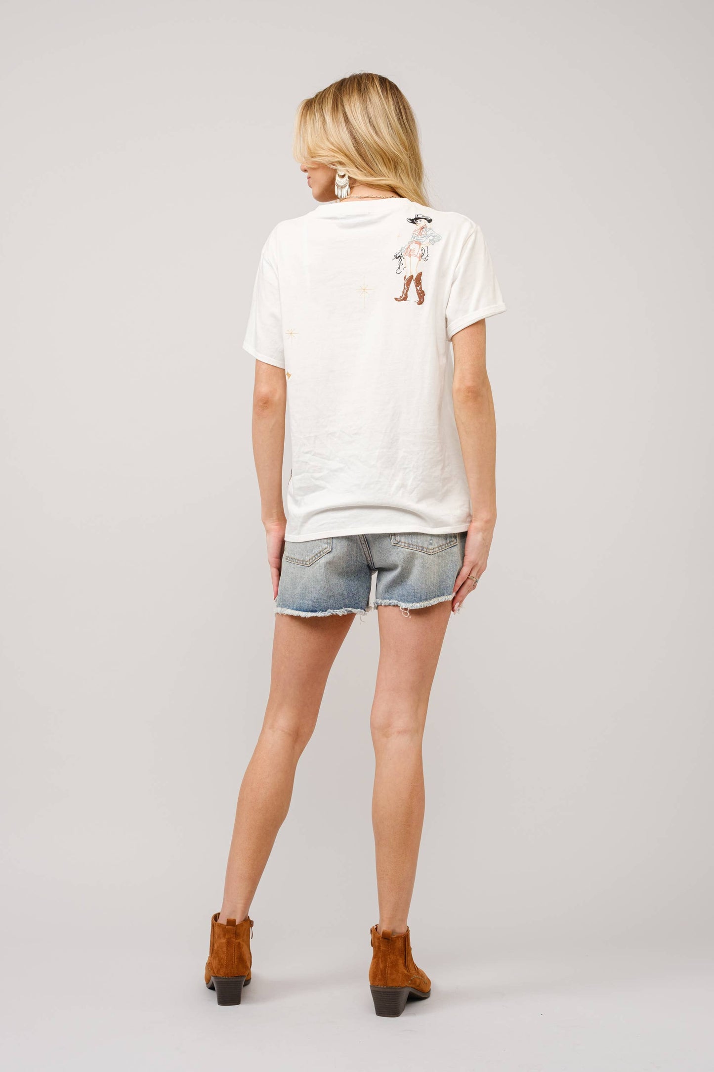 Western Embroidered T Shirt