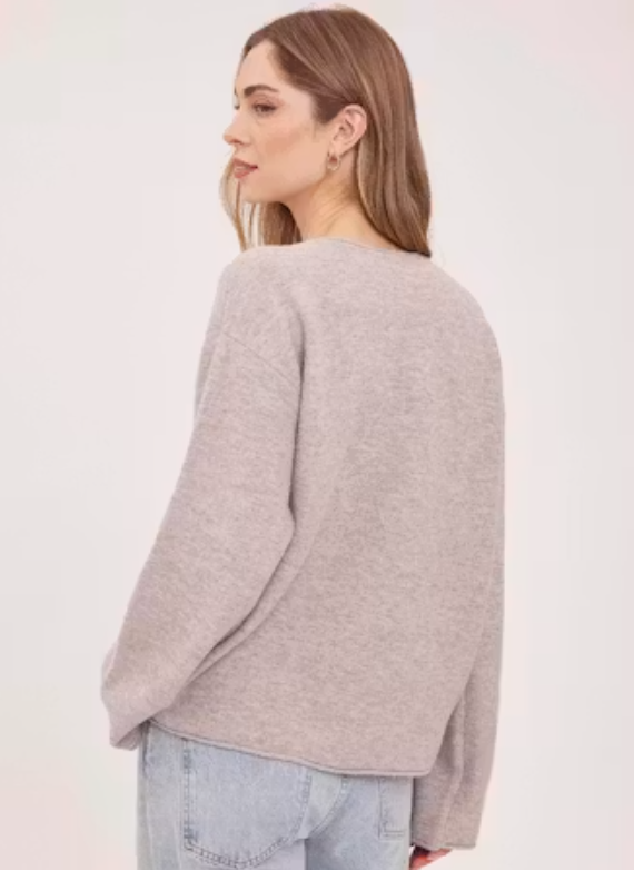 Annalise Pullover | Heather Latte