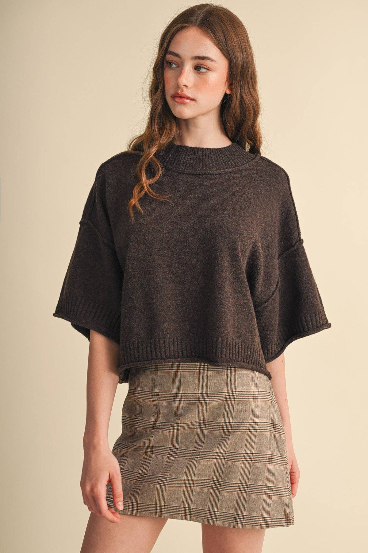 & Mercie Purple Sweater