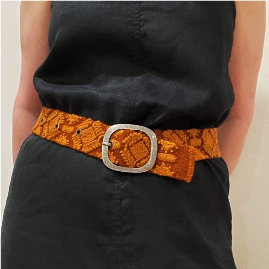 Belt | Terracotta Embroidered | S
