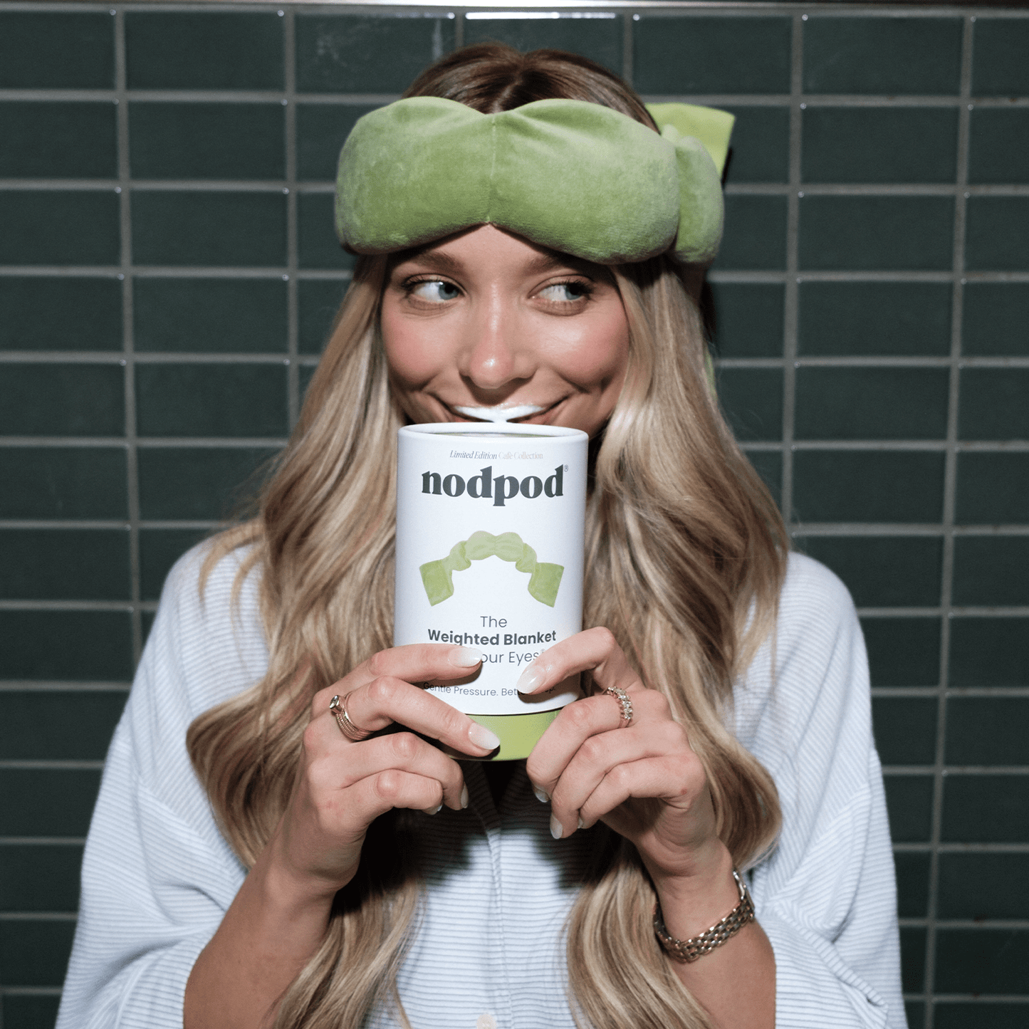 Nodpod Weighted Sleep Mask | Matcha