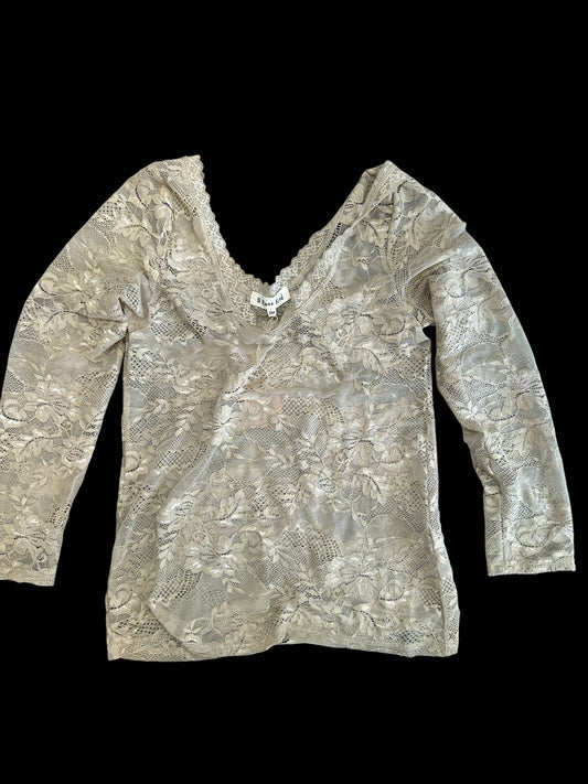 Lace Vintage Layer Shirt I Sand