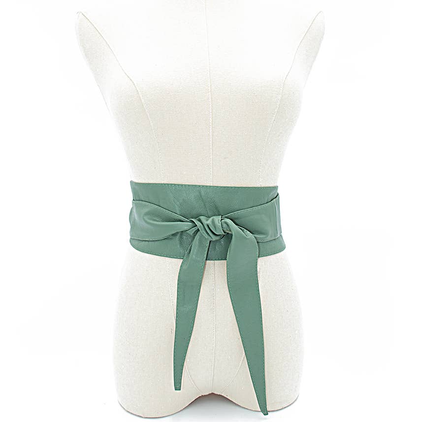 Leather Wrap Belt I Red