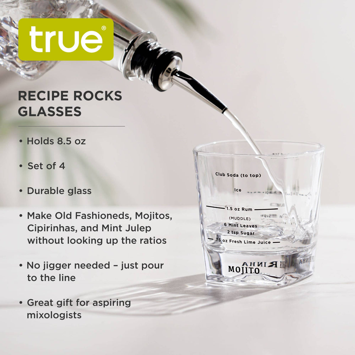 Recipe Cocktail Tumblers Set of 4