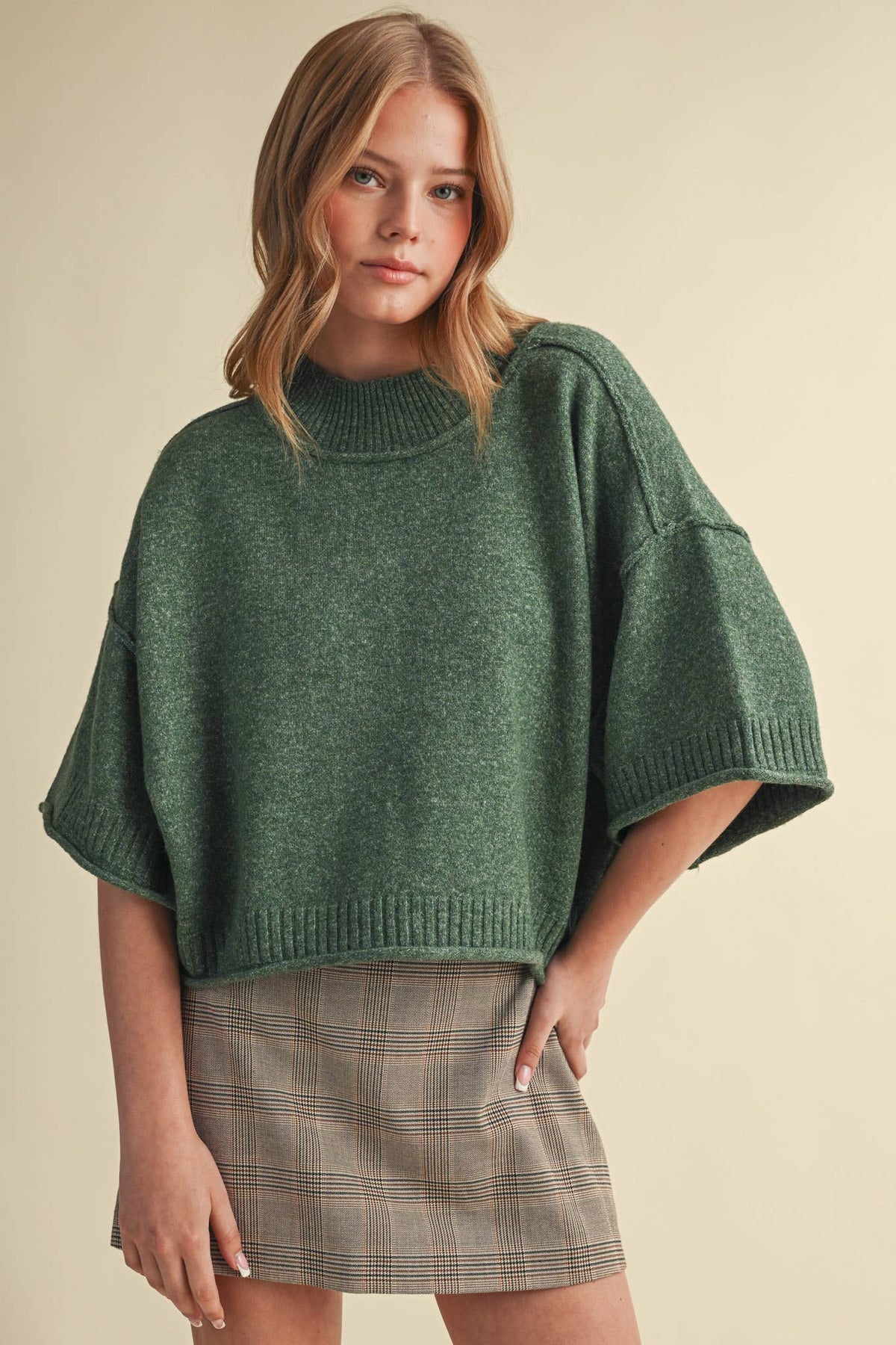 & Mercie Purple Sweater