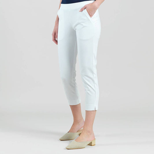 White Pull-On Capri