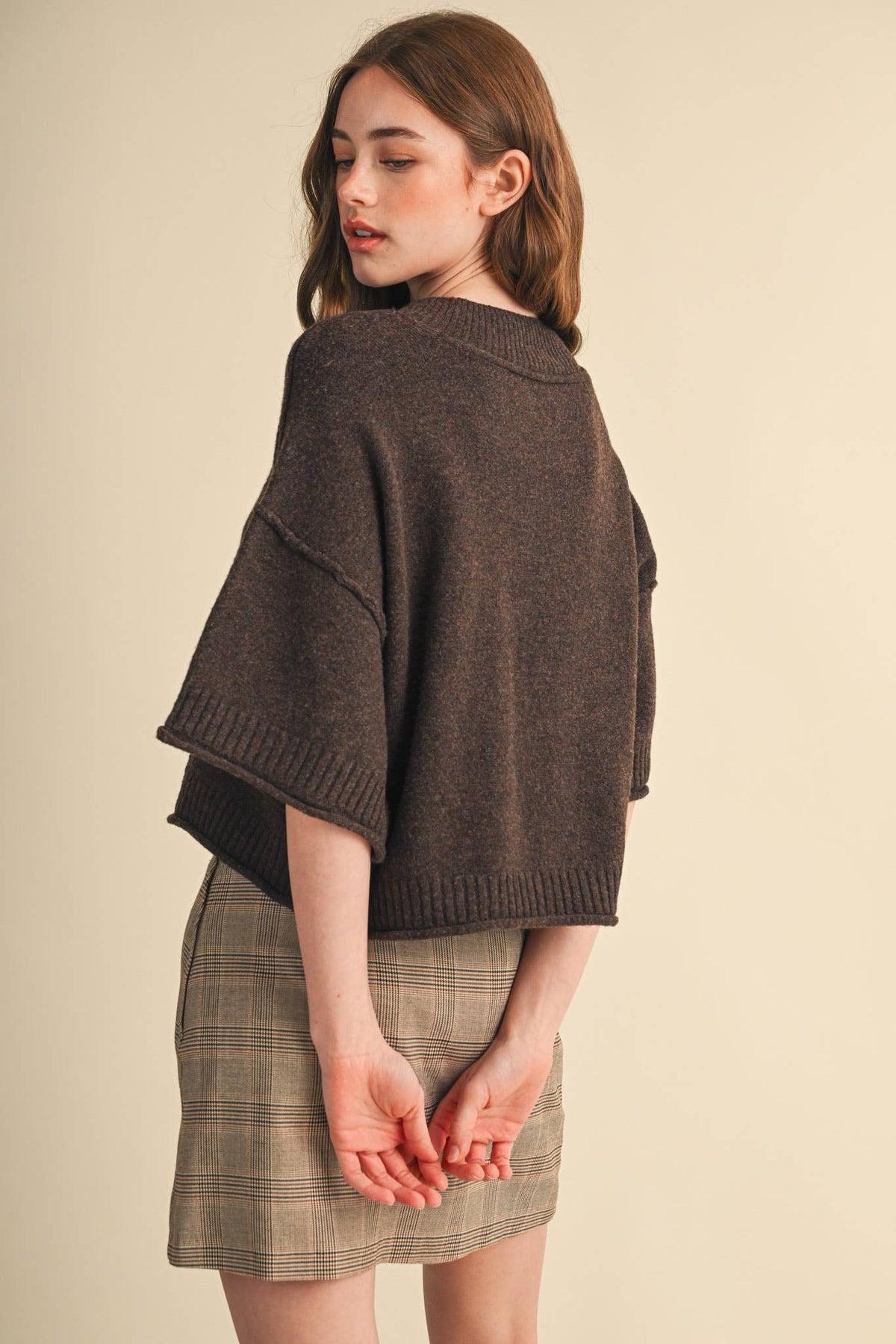& Mercie Purple Sweater