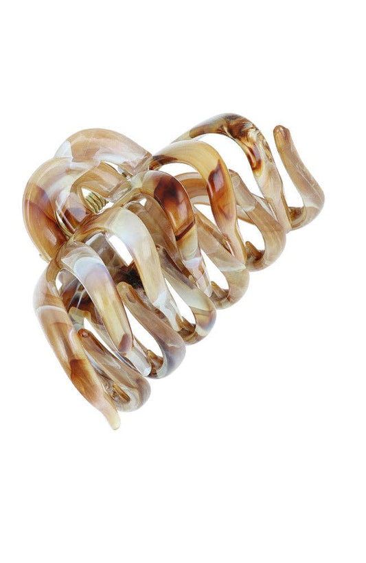Odelia Claw Clip: Brown