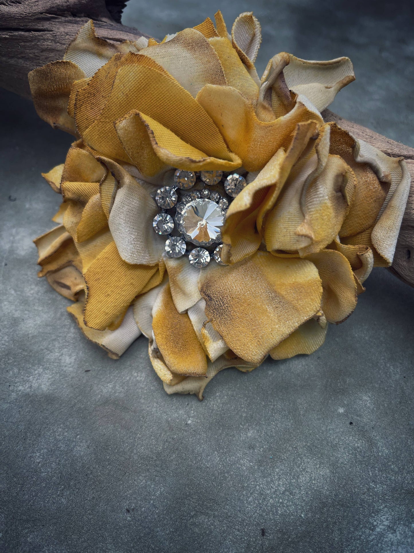 Mustard Vintage Velvet Pin