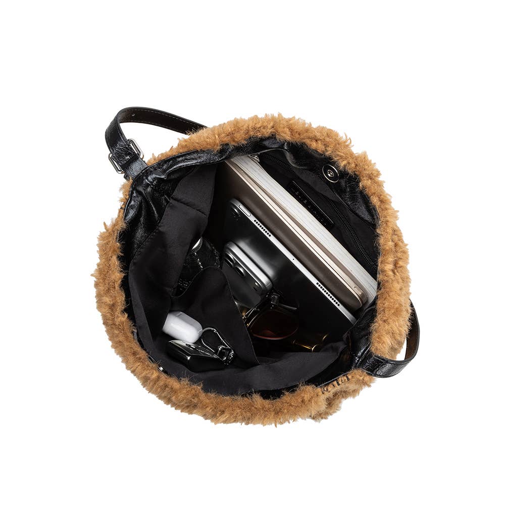 Annie Faux Fur Tote Bag