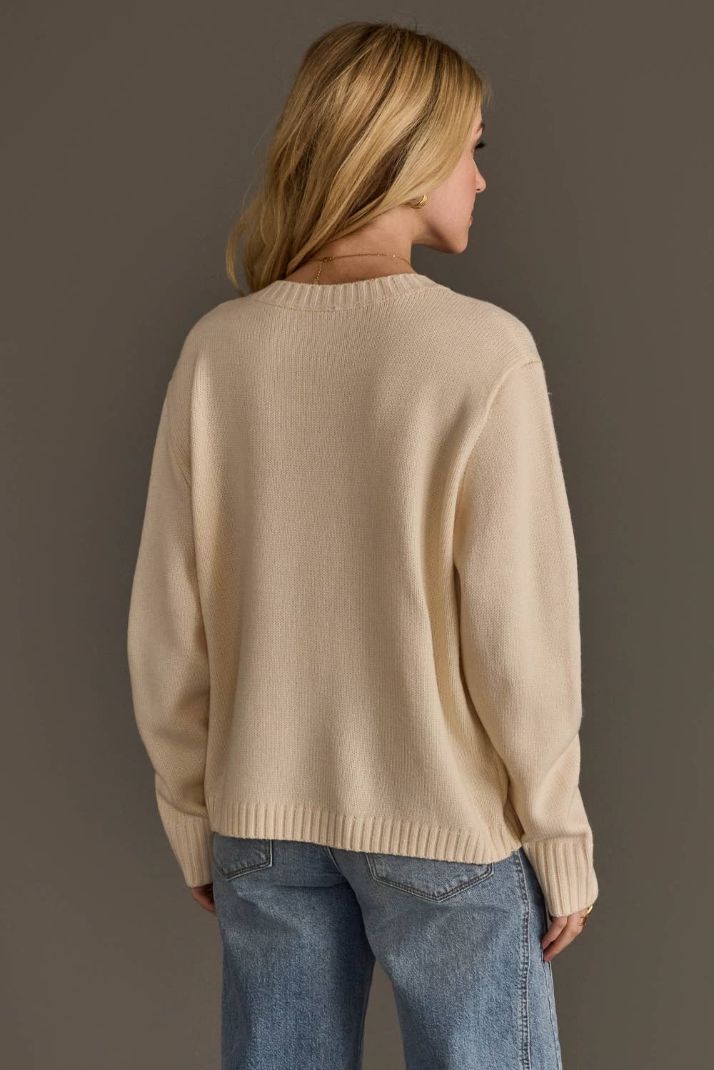 Large Skull Sweater / Ivory