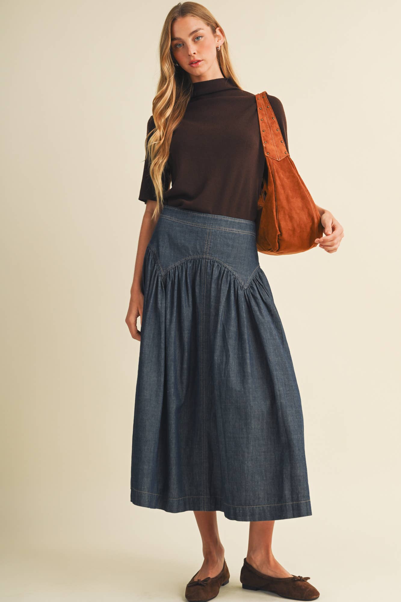 Dark Denim Skirt