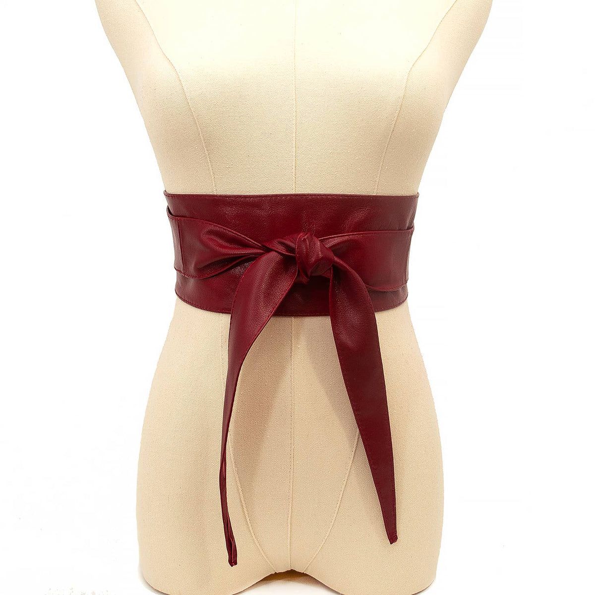 Leather Wrap Belt I Red