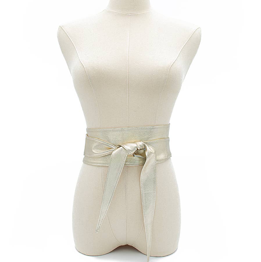 Leather Wrap Belt I Red