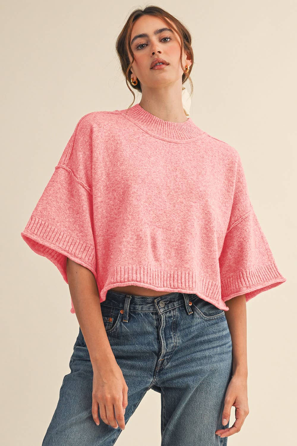 & Mercie Purple Sweater