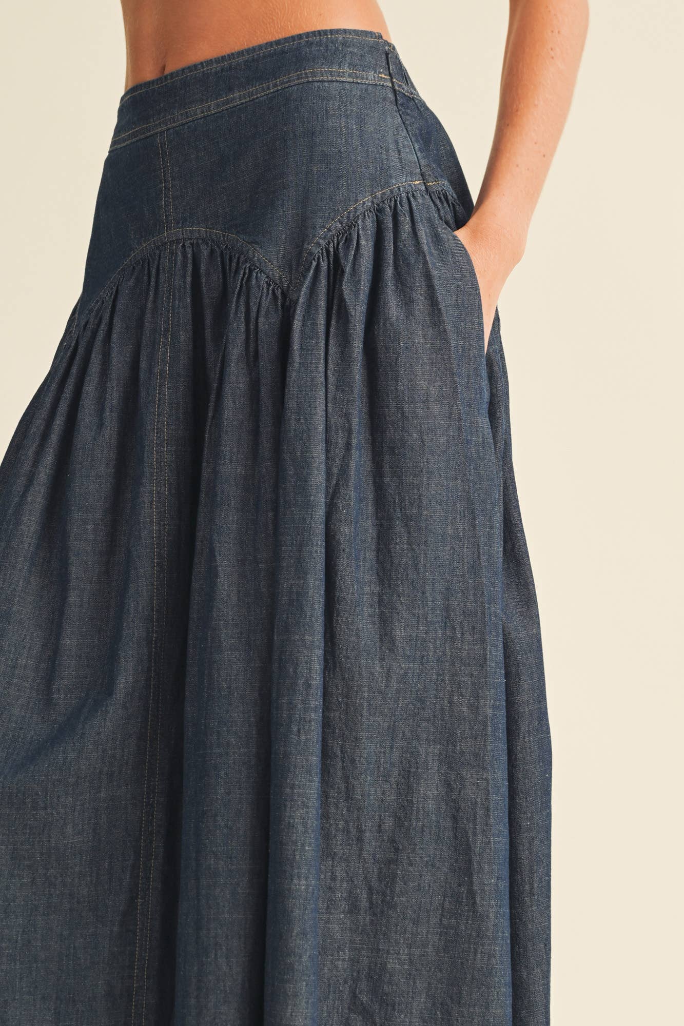 Dark Denim Skirt