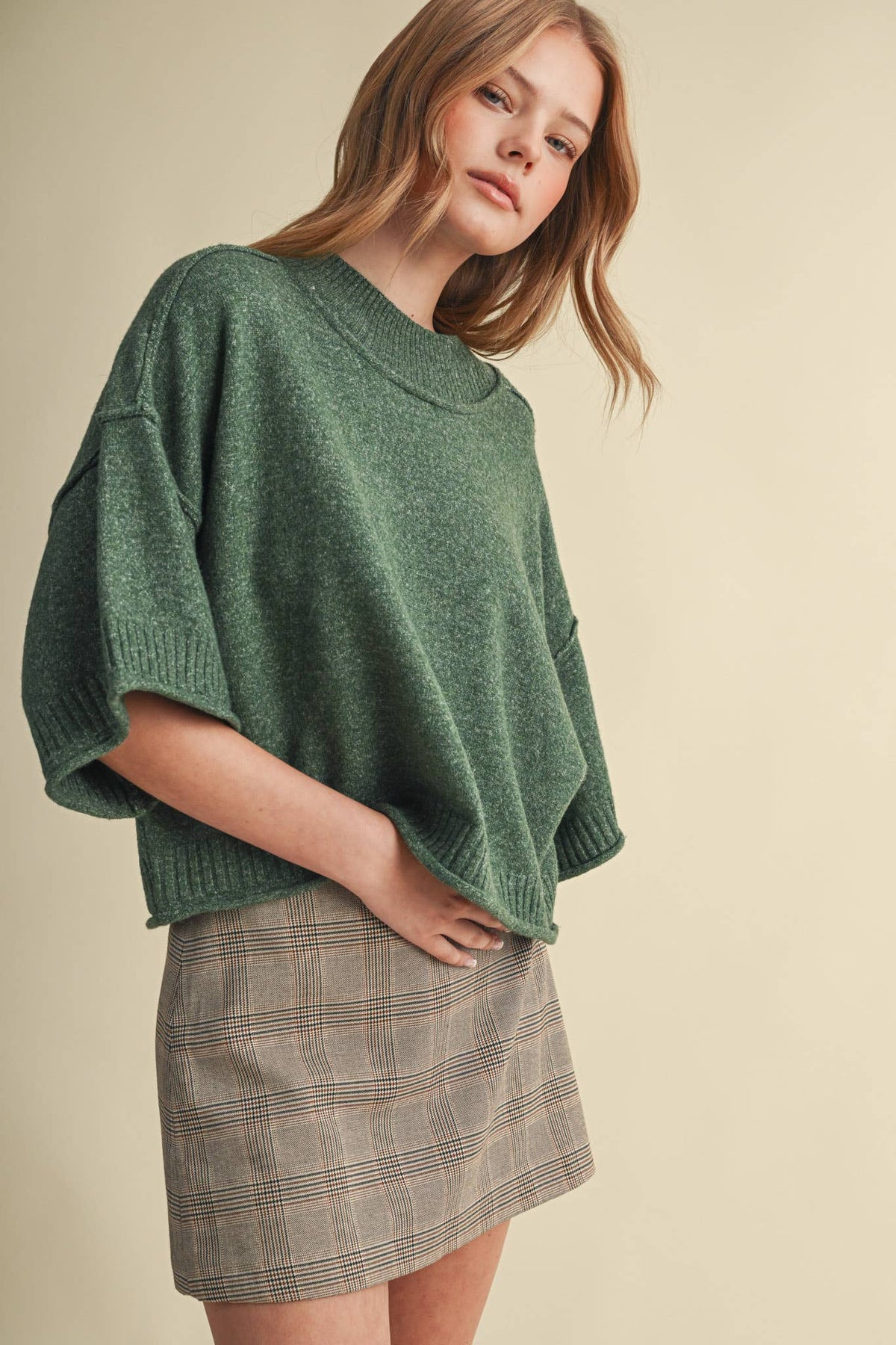 & Mercie Purple Sweater