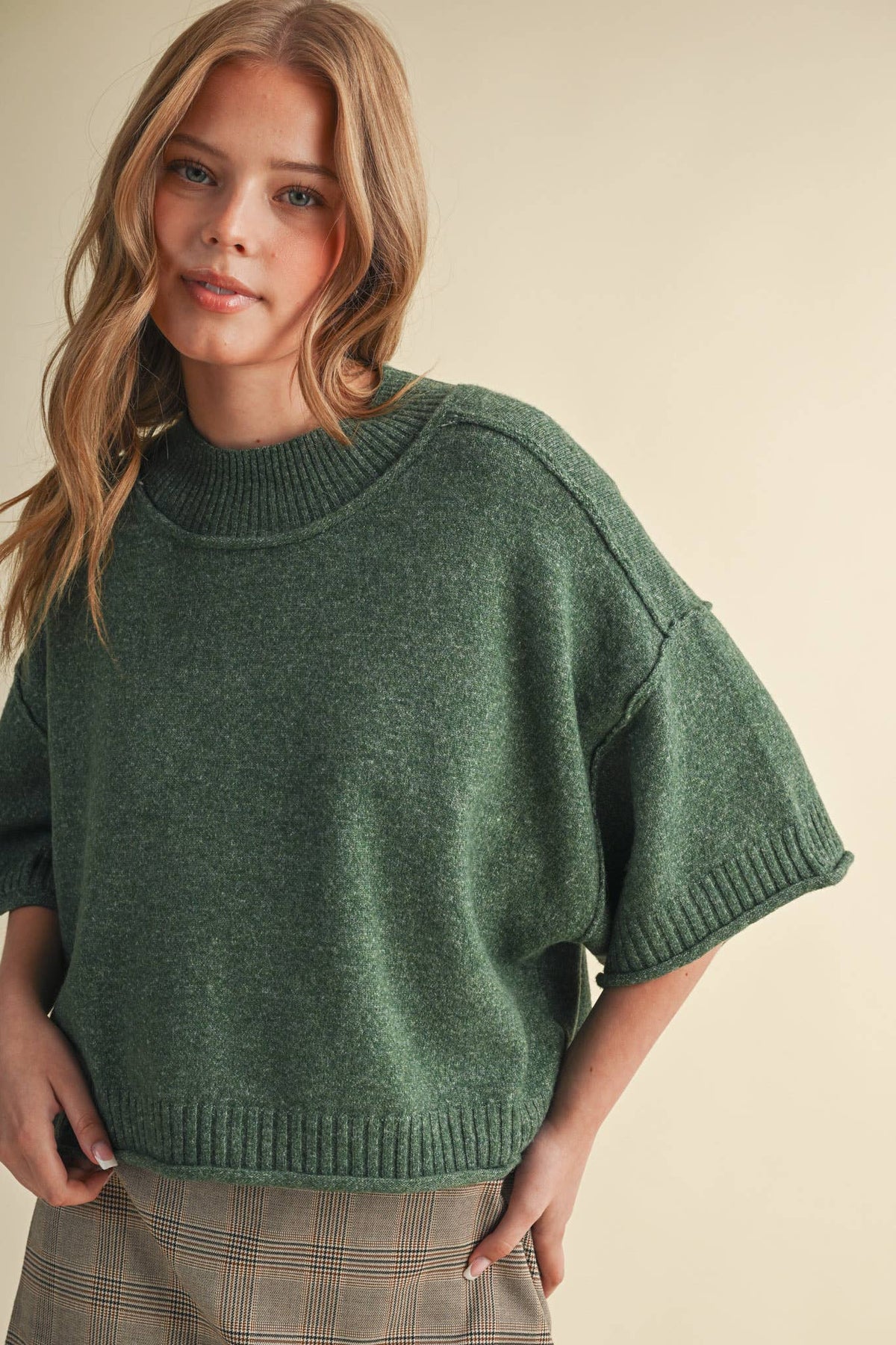 & Mercie Purple Sweater