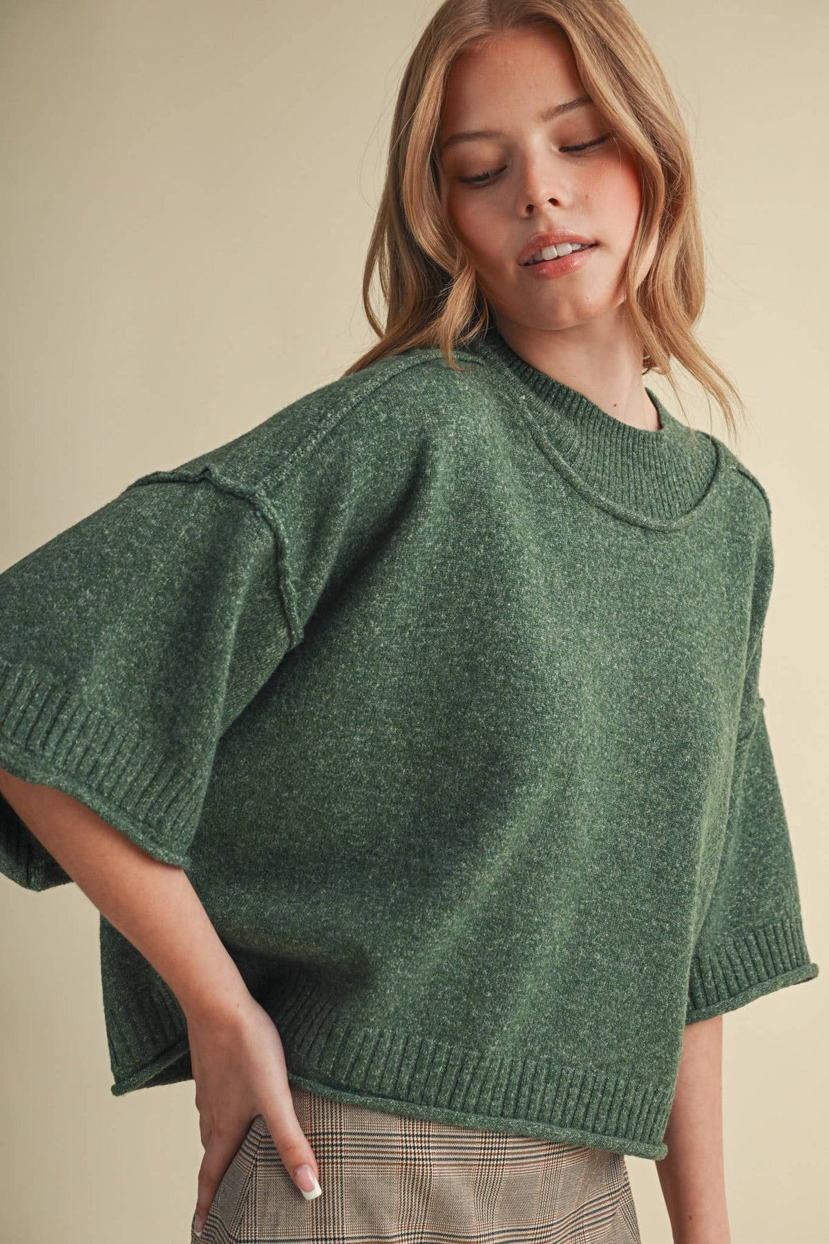 & Mercie Purple Sweater