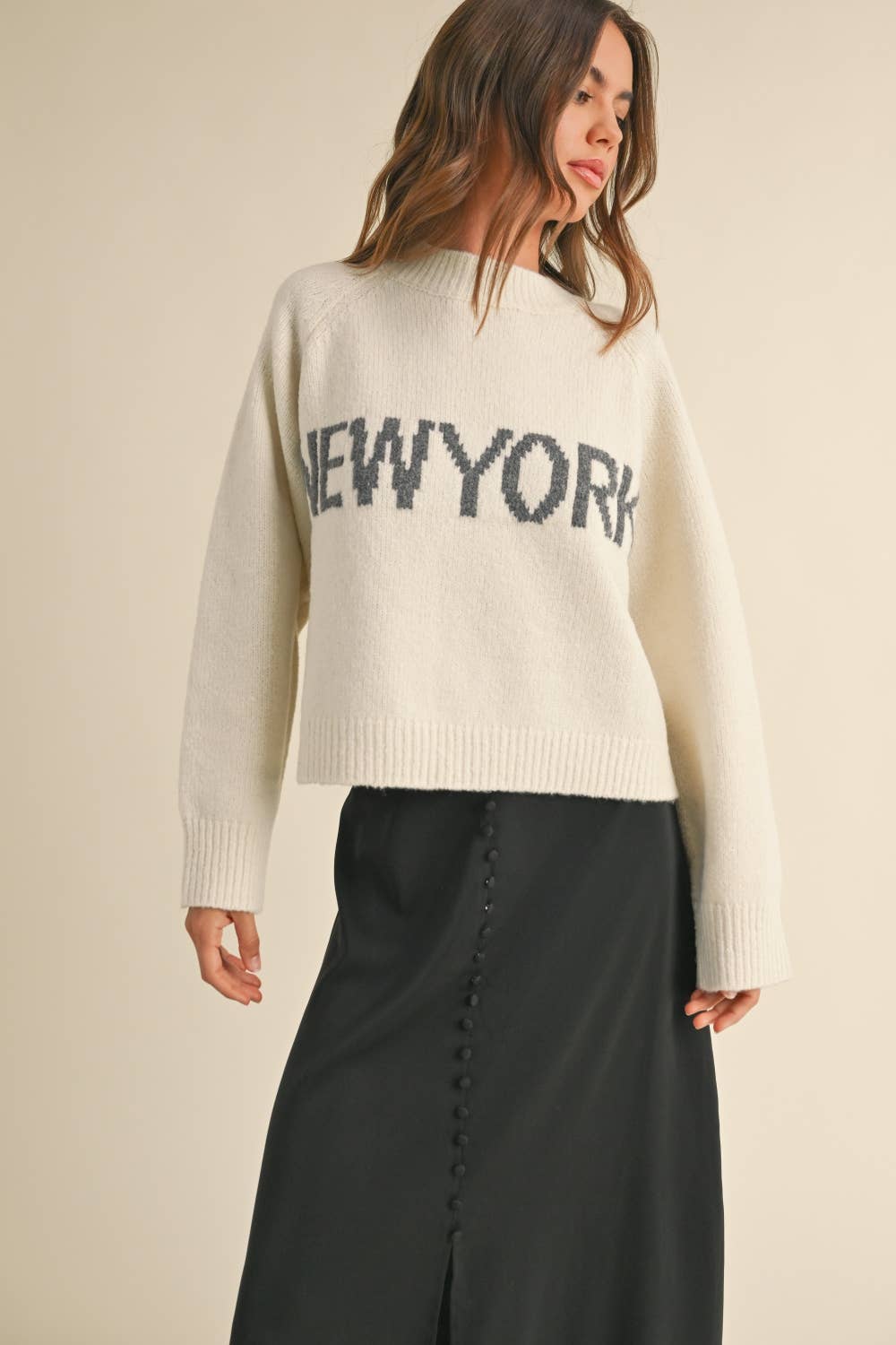 Cream Sweater New York