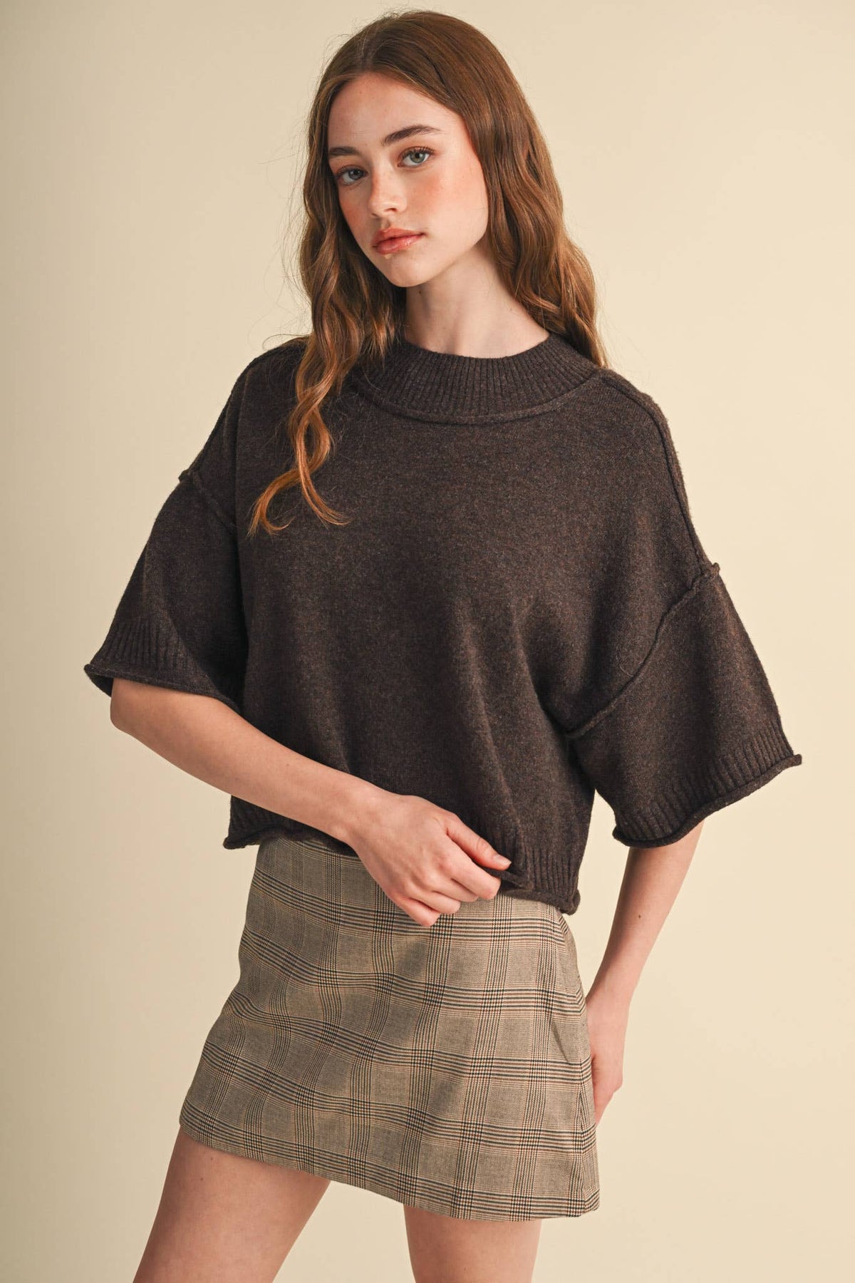 & Mercie Purple Sweater