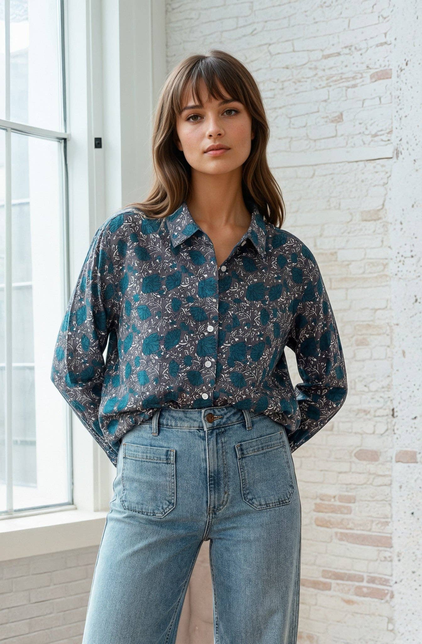 Good Boyfriend Shirt French Teal