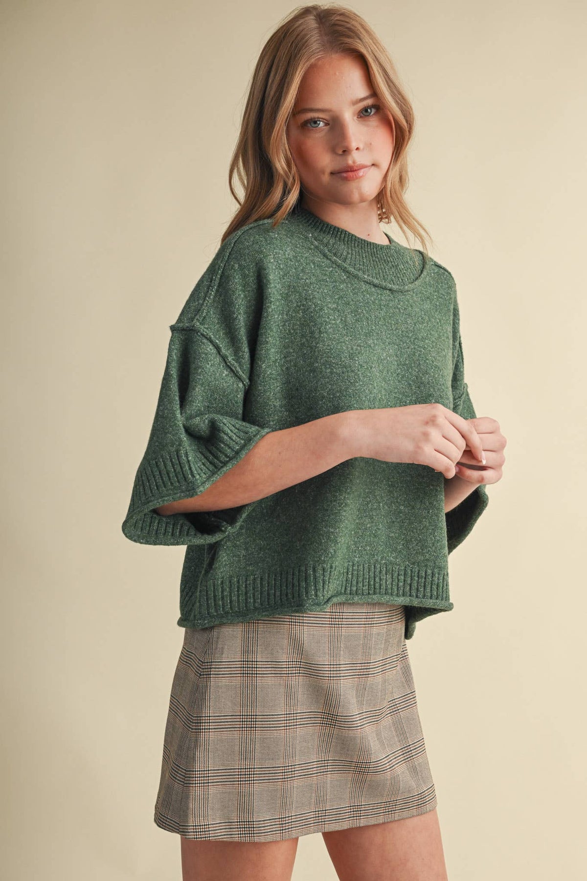 & Mercie Purple Sweater