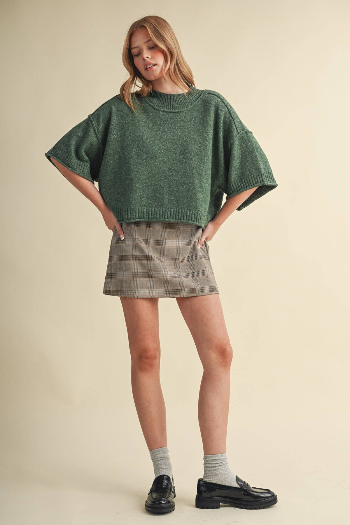 & Mercie Purple Sweater