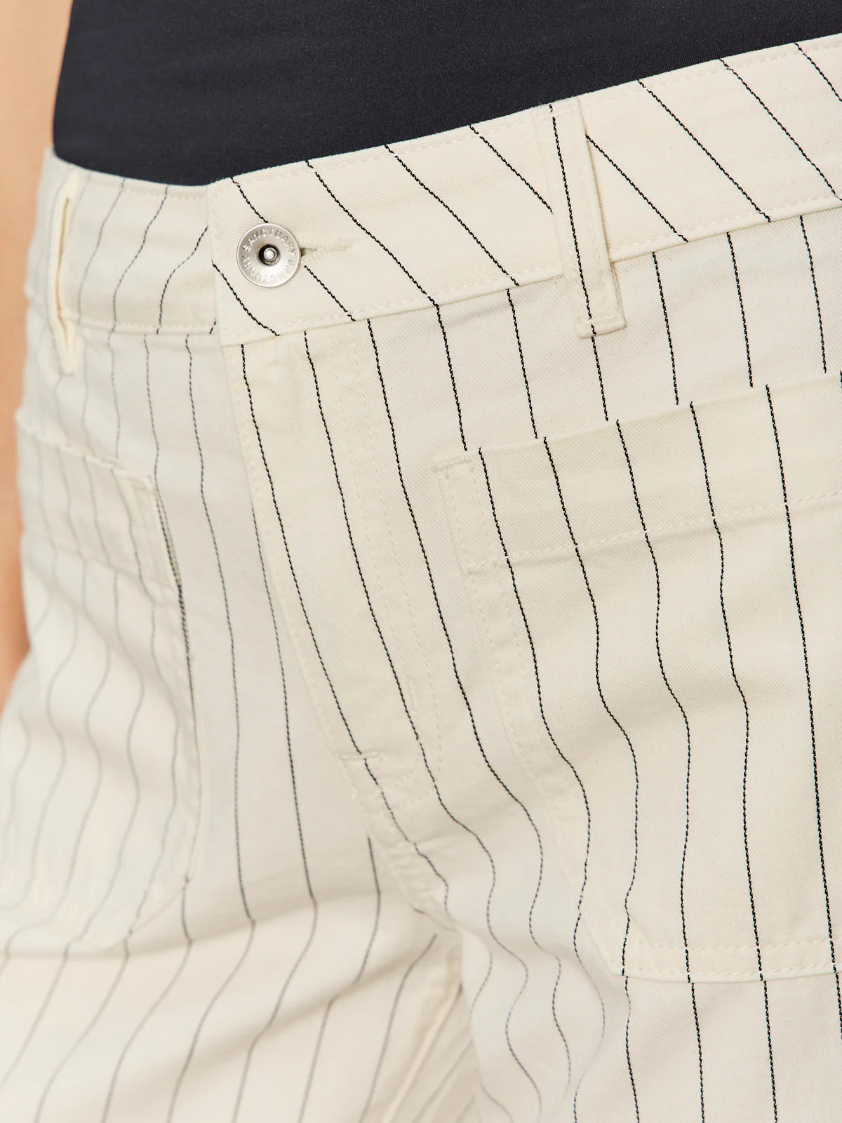 The Marine Jean | Bleached Pinstripe