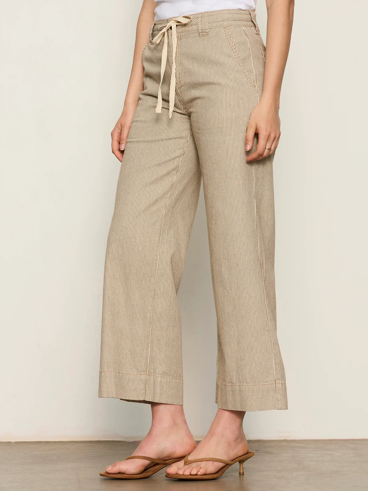 Lily Stripe Cropped Pant