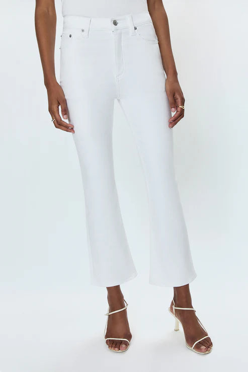 Lennon High Rise Boot Jean | White