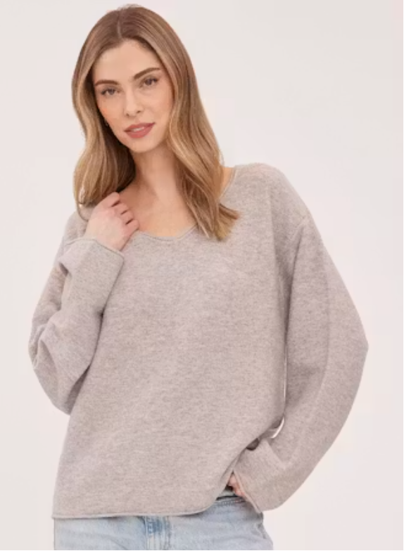 Annalise Pullover | Heather Latte