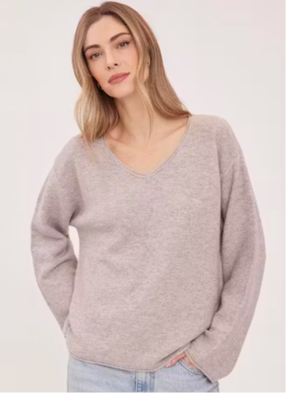Annalise Pullover | Heather Latte