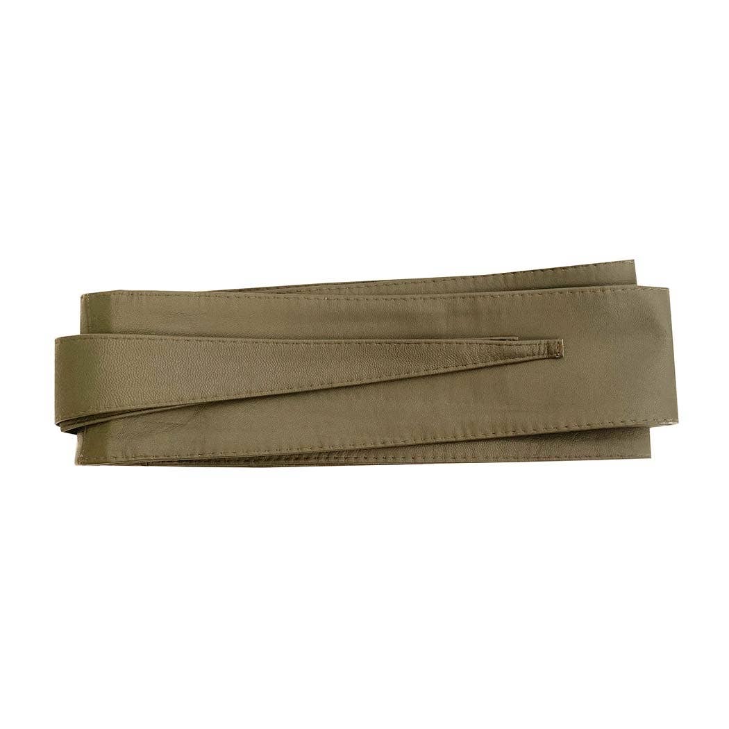 Leather Wrap Belt I Red