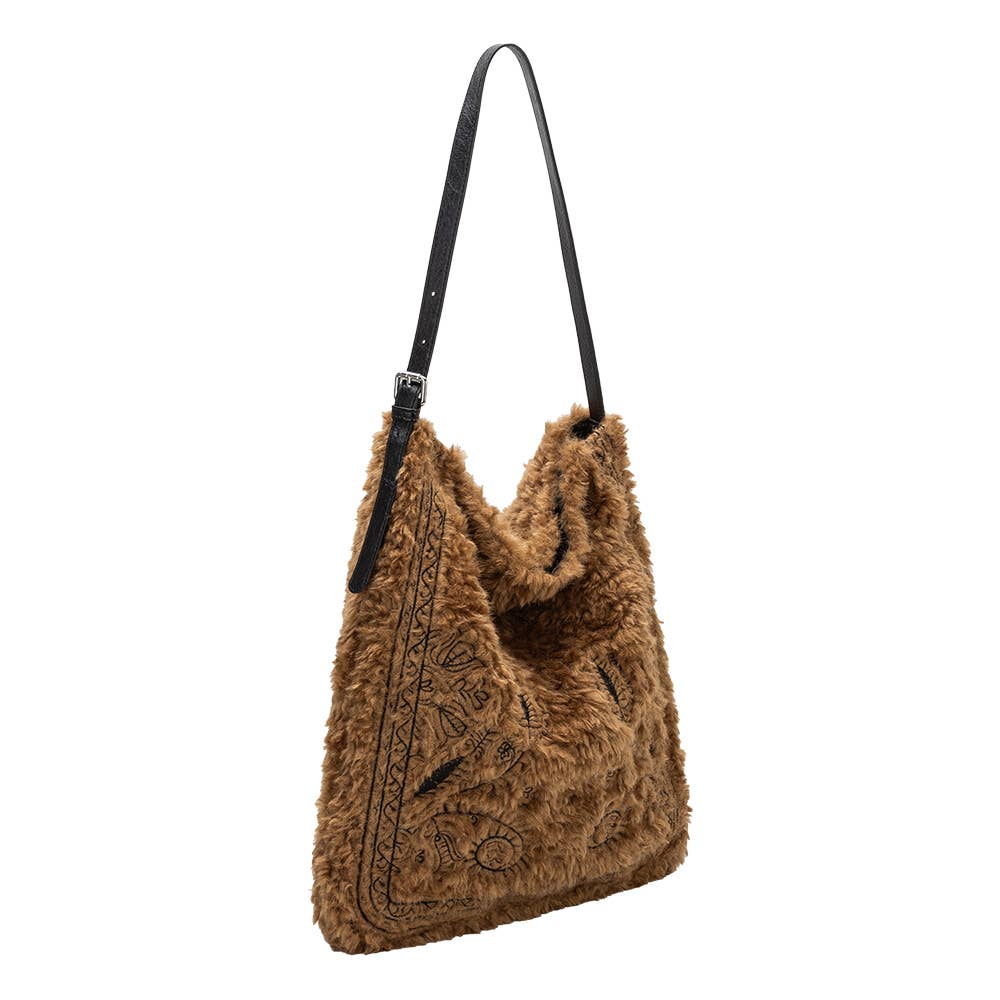 Annie Faux Fur Tote Bag