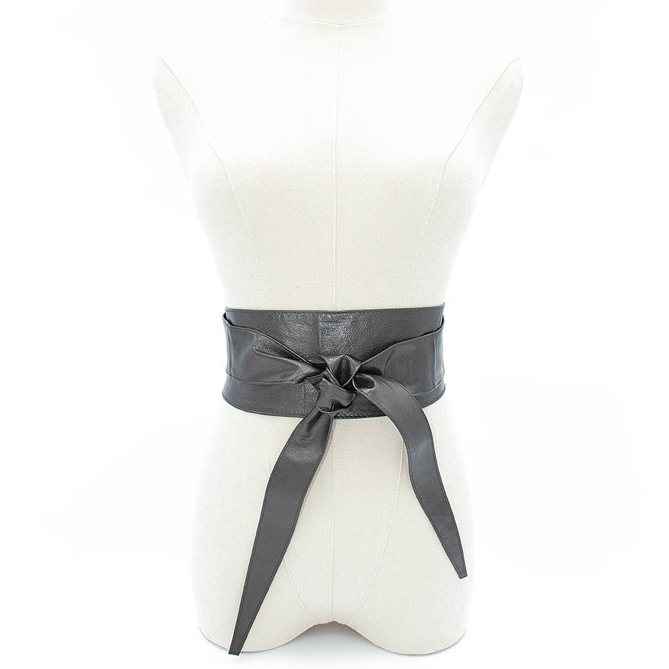 Leather Wrap Belt I Red