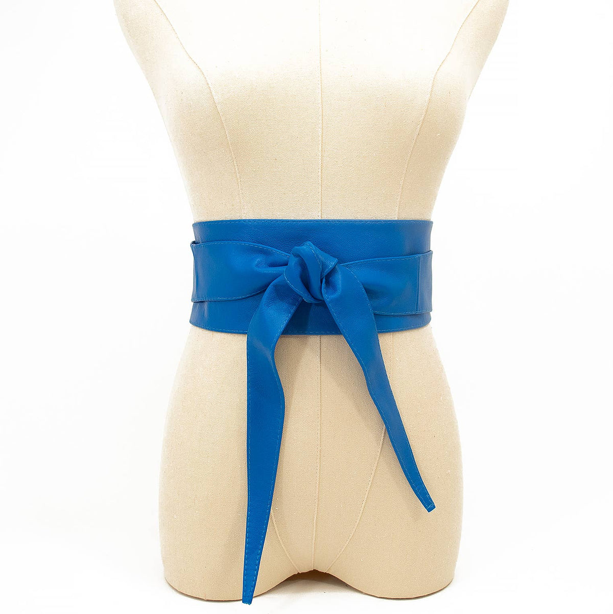 Leather Wrap Belt I Blue