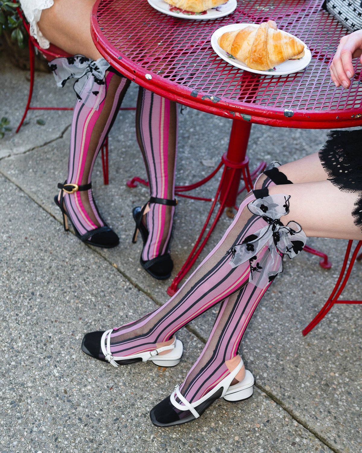Parisian Stripe Knee High