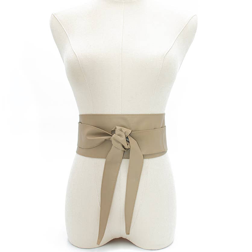 Leather Wrap Belt I Red