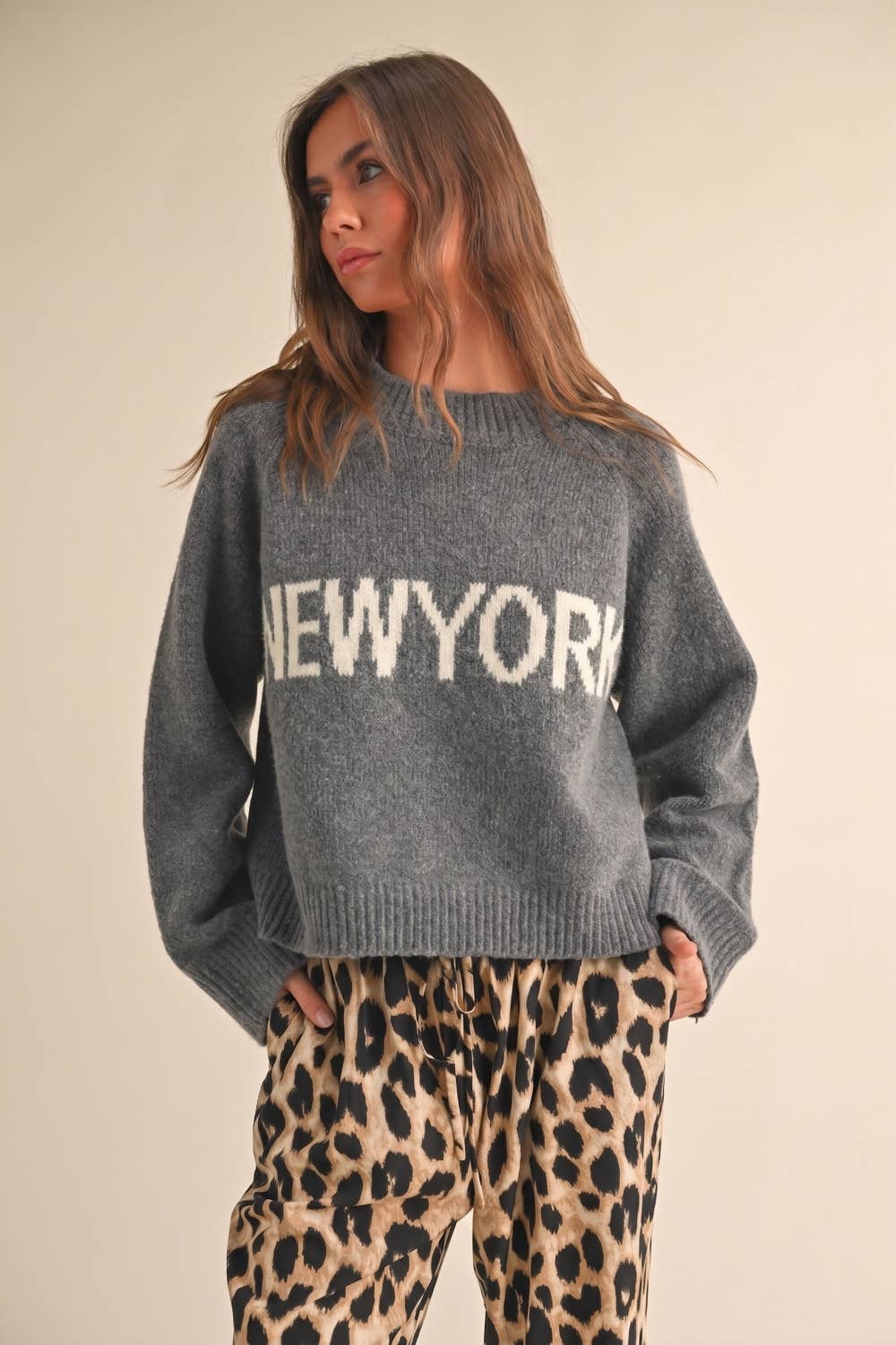 Cream Sweater New York