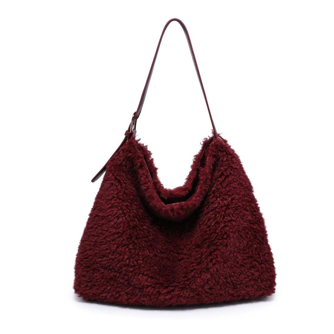 Neve Sherpa Tote | Burgundy