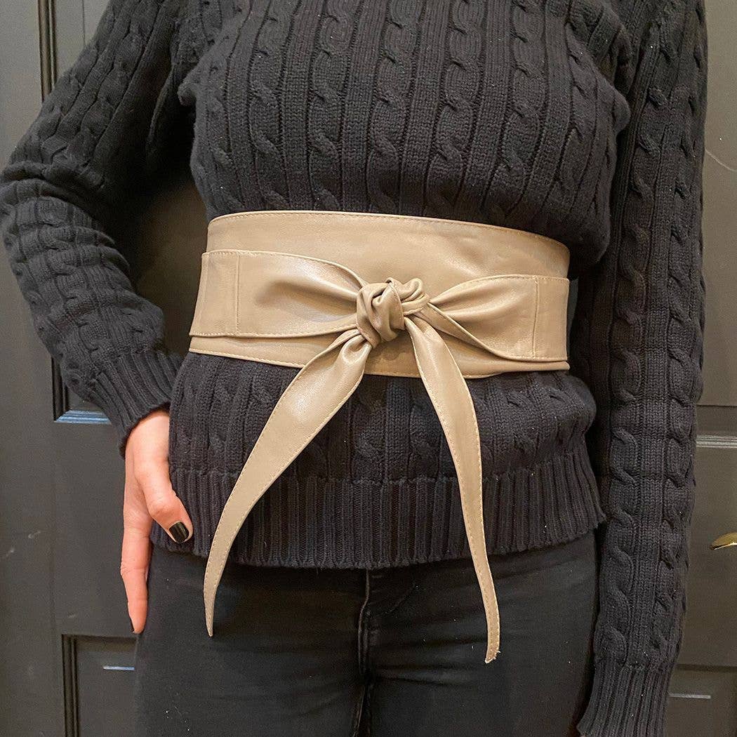 Leather Wrap Belt I Blue