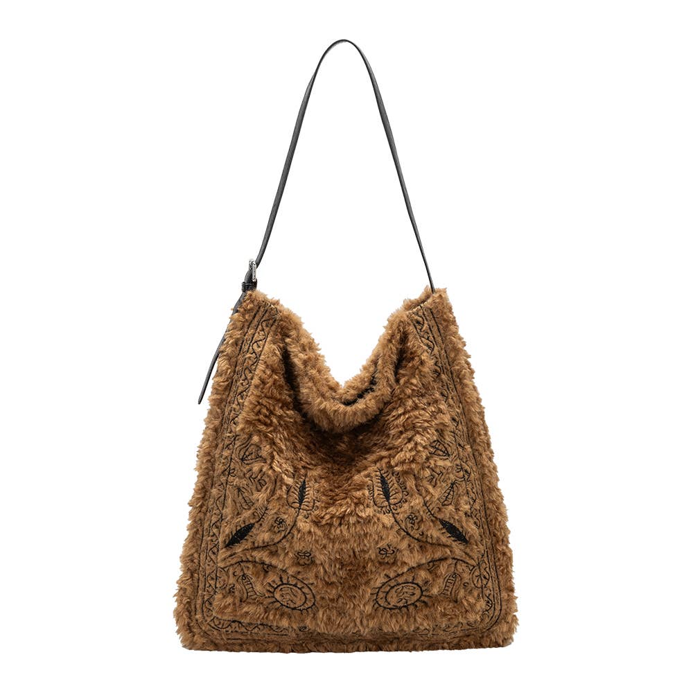 Annie Faux Fur Tote Bag