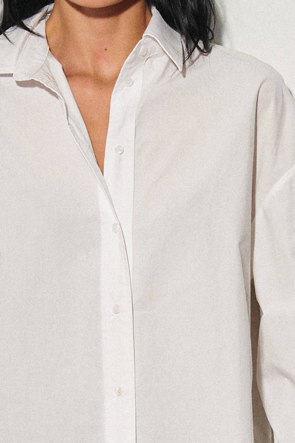 WOVEN POPLIN SHIRT I White