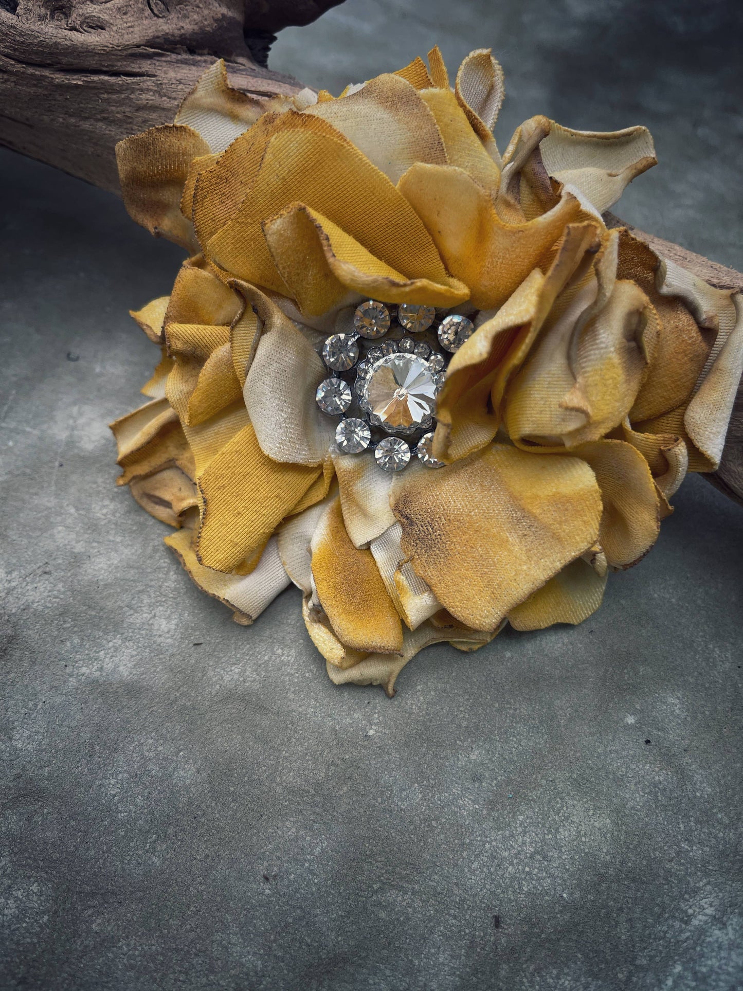 Mustard Vintage Velvet Pin