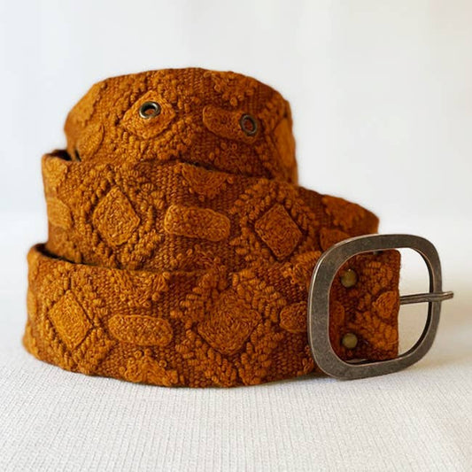 Belt | Terracotta Embroidered | S
