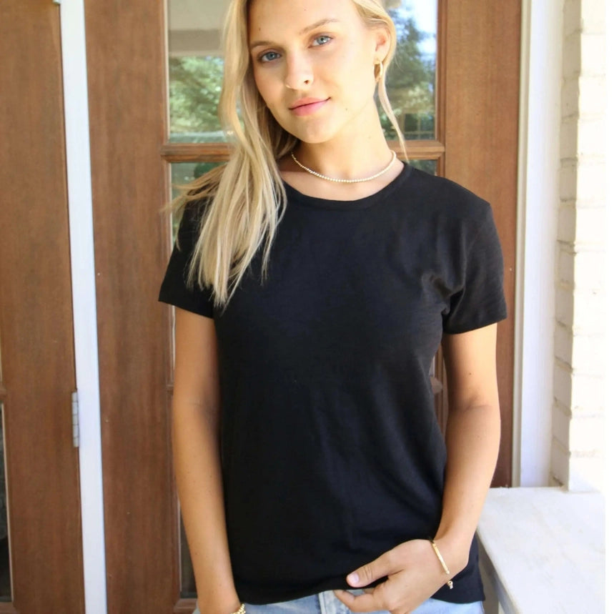 Short Sleeve Crew | Black